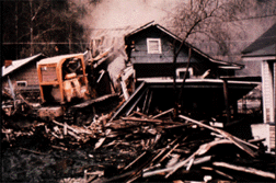 Bulldozer and Houses