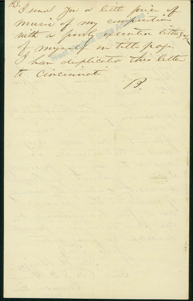 Correspondence from George H. Briggs to William Henry Edwards requesting Edwardss recommendation for a South America expedition, 1869. (Ms79-2)