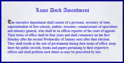 Lame Duck Amendment