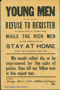 anti-militarist poster