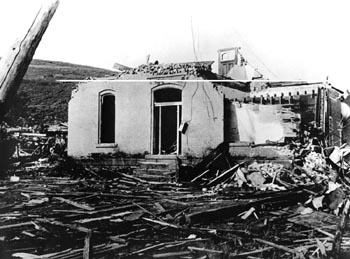 Home destroyed by tornado