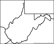 WV blank map