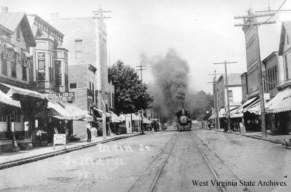 Train at St. Marys, 1908