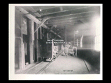 Storage bins and weighing car in crushing department of Electro Metallurgical Company Kanawha Plant.