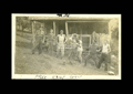 CCC spike camp crew in front of cabin.